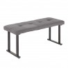 LumiSource Roman Bench - GREY - Perspective - LumiSource Roman Bench - GREY - Perspective
