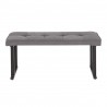 LumiSource Roman Bench - GREY - Rear/Front - LumiSource Roman Bench - GREY - Rear/Front