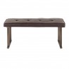 LumiSource Roman Bench - ESPRESSO - Front/Rear - LumiSource Roman Bench - ESPRESSO - Front/Rear