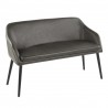 LumiSource Shelton Bench - CHARCOAL - Perspective - LumiSource Shelton Bench - CHARCOAL - Perspective