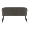 LumiSource Shelton Bench - CHARCOAL - Rear - LumiSource Shelton Bench - CHARCOAL - Rear