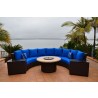 Bermuda 6-Piece Circular Sofa Set - Lid Closed