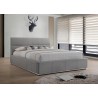 Reve King Bed Grey Fabric - Reve King Bed Grey Fabric