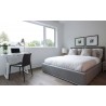 Reve Queen Bed Grey Fabric - Lifestyle 5 - Reve Queen Bed Grey Fabric - Lifestyle 5