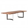 Moe's Home Collection Smoked Bent Large Dining Table - Side Persepective - Moe's Home Collection Smoked Bent Large Dining Table - Side Persepective
