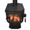 Catalyst Wood Stove Black - Top Angled - Catalyst Wood Stove Black - Top Angled