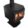Catalyst Wood Stove Black - Top Angled Right - Catalyst Wood Stove Black - Top Angled Right