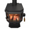Catalyst Wood Stove With Charcoal Door - Top Angled Front - Catalyst Wood Stove With Charcoal Door - Top Angled Front