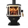 Catalyst Wood Stove With Steel Door - Front - Catalyst Wood Stove With Steel Door - Front