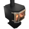Catalyst Wood Stove With Steel Door - Right Angled Front - Catalyst Wood Stove With Steel Door - Right Angled Front