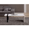 Coffee Table - White with Black Steel - Coffee Table - White with Black Steel