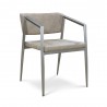 B-Modern Social Armchair - Tan Stainless Perspective - B-Modern Social Armchair - Tan Stainless Perspective