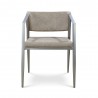 B-Modern Social Armchair  Tan Stainless Head on - B-Modern Social Armchair  Tan Stainless Head on