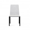 B-Modern Social Dining Chair - Distressed Gray, Black Steel Head on - B-Modern Social Dining Chair - Distressed Gray, Black Steel Head on