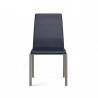 B-Modern Social Dining Chair -Gray Stainless Steel Head on - B-Modern Social Dining Chair -Gray Stainless Steel Head on
