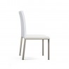 B-Modern Social Dining Chair - White Stainless Steel Side - B-Modern Social Dining Chair - White Stainless Steel Side