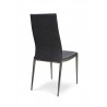 B-Modern Gray - Soiree Dining Chair Stainless Steel Back Perspective - B-Modern Gray - Soiree Dining Chair Stainless Steel Back Perspective