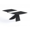 Virtuoso Extension Dining Table - Black and White Base - Angled - Virtuoso Extension Dining Table - Black and White Base - Angled