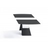 Virtuoso Extension Dining Table - Black and White Base - Side - Virtuoso Extension Dining Table - Black and White Base - Side