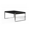 Savant Dining Table - Matte Black / Stainless Steel - Angled - Savant Dining Table - Matte Black / Stainless Steel - Angled