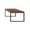 Savant Dining Table - Walnut / Black Steel - Side - Savant Dining Table - Walnut / Black Steel - Side