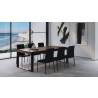 Savant Dining Table - Walnut / Black Steel - Lifestyle - Savant Dining Table - Walnut / Black Steel - Lifestyle