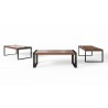 Savant Dining Table - Walnut / Black Steel - 3 Pcs - Savant Dining Table - Walnut / Black Steel - 3 Pcs