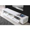 B-Modern Editor Remix TV Stand - Open White - White Glass - B-Modern Editor Remix TV Stand - Open White - White Glass