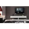 Agent TV Stand - Black Glass Top Front - Agent TV Stand - Black Glass Top Front