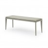 Whiteline Modern Living Jared Bench Light Grey Faux Leather - Angled - Whiteline Modern Living Jared Bench Light Grey Faux Leather - Angled