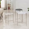 Bellini Modern Living Bolt Marble Top Side Table - Bellini Modern Living Bolt Marble Top Side Table