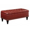 Caldwell Storage Ottoman - Crimson - Caldwell Storage Ottoman - Crimson