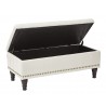Caldwell Storage Ottoman - Cream - Caldwell Storage Ottoman - Cream