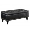 Caldwell Storage Ottoman - Black - Caldwell Storage Ottoman - Black