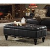 Caldwell Storage Ottoman - Black - Caldwell Storage Ottoman - Black