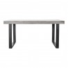 Moe's Home Collection Jedrik Outdoor Dining Table Small - Front View - Moe's Home Collection Jedrik Outdoor Dining Table Small - Front View