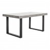 Moe's Home Collection Jedrik Outdoor Dining Table Small - Side Angled View - Moe's Home Collection Jedrik Outdoor Dining Table Small - Side Angled View