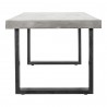 Moe's Home Collection Jedrik Outdoor Dining Table Small - Side View - Moe's Home Collection Jedrik Outdoor Dining Table Small - Side View