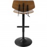Lumisource Apex Adjustable Barstool - Rear - Lumisource Apex Adjustable Barstool - Rear