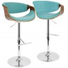 LumiSource Curvo Barstool - Teal  - LumiSource Curvo Barstool - Teal 