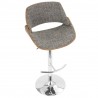 LumiSource Fabrizzi Barstool - GREY - Seat - LumiSource Fabrizzi Barstool - GREY - Seat