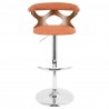 LumiSource Gardenia Barstool - ORANGE - Front - LumiSource Gardenia Barstool - ORANGE - Front