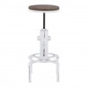 LumiSource Hydra Barstool - WHITE - Front - LumiSource Hydra Barstool - WHITE - Front