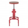 LumiSource Hydra Barstool - RED - Rear - LumiSource Hydra Barstool - RED - Rear