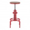 LumiSource Hydra Barstool - RED - Front - LumiSource Hydra Barstool - RED - Front