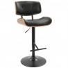 LumiSource Lombardi Barstool - BLACK - Perspective - LumiSource Lombardi Barstool - BLACK - Perspective