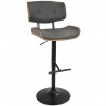 LumiSource Lombardi Barstool - GREY  - LumiSource Lombardi Barstool - GREY 