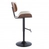 LumiSource Lombardi Barstool - CREAM - Side - LumiSource Lombardi Barstool - CREAM - Side