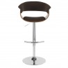  LumiSource Vintage Mod Barstool - ESPRESSO - Front -  LumiSource Vintage Mod Barstool - ESPRESSO - Front