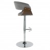  LumiSource Vintage Mod Barstool - LIGHT GREY - Side -  LumiSource Vintage Mod Barstool - LIGHT GREY - Side